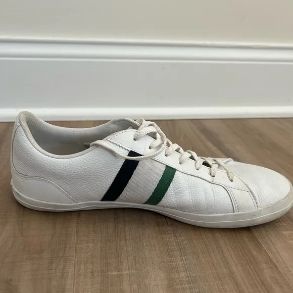 Lacoste Men’s Lerond Shoes White Size 12